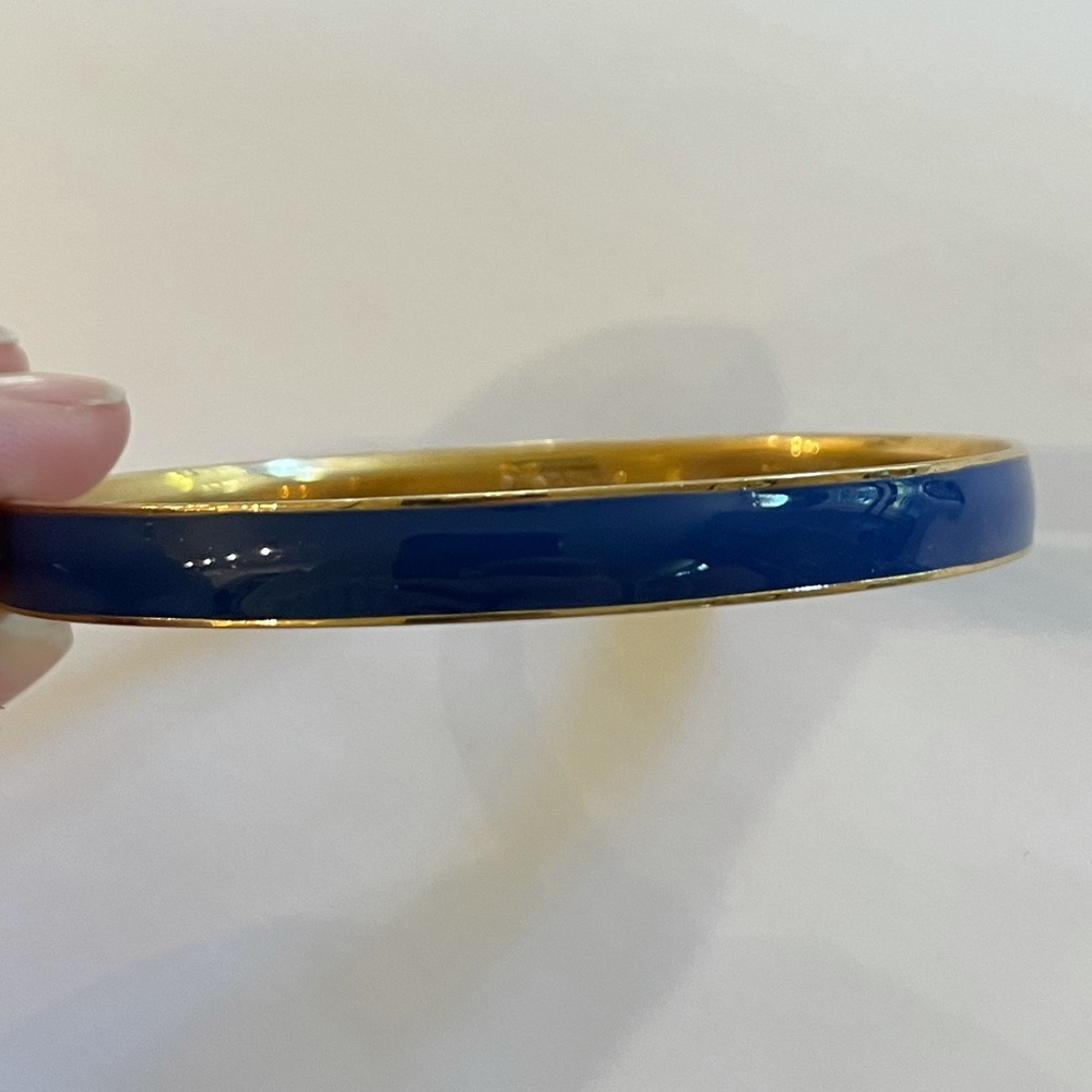 J crew blue enamel and gold bangle!
